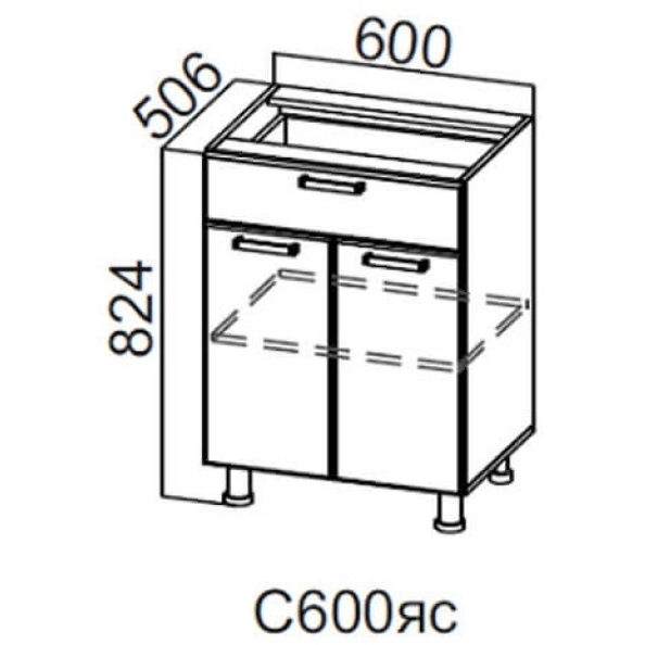 ГЕОМЕТРИЯ C 600яс (60НШ+створки)