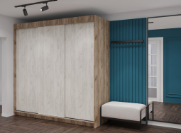 Шкаф  купе МЛ-1 (2,20*2.20м) Вариант 2, Собран