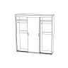 Шкаф  купе МЛ-1 (2,20*2.20м)