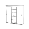 Шкаф  купе МЛ-1 (2,20*2.20м)