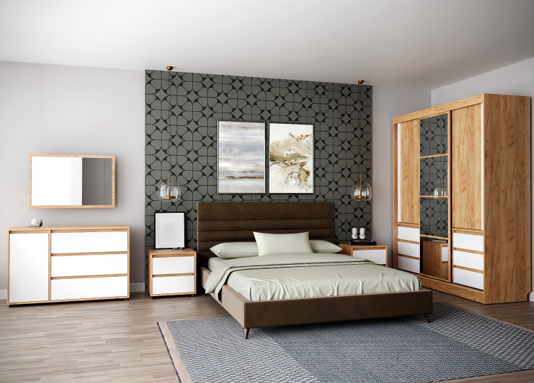 Кровать "ШАРМ" 2 (1,40х2,0м) K-1без дна 