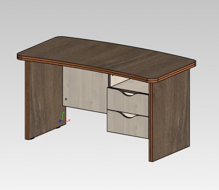 Стол Руководитель 1800х740х755, Собран
