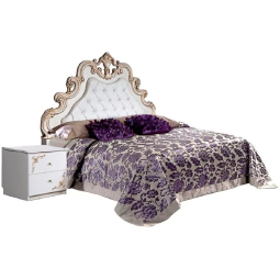 РОЗАЛИЯ Кровать   высокая с мягким элементом (1,6х2,0)  (0456.6), Ограниченно годен