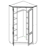 Ливерпуль № 18 Шкаф угловой(карниз в комплекте)
