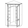 Ливерпуль № 18 Шкаф угловой(карниз в комплекте)